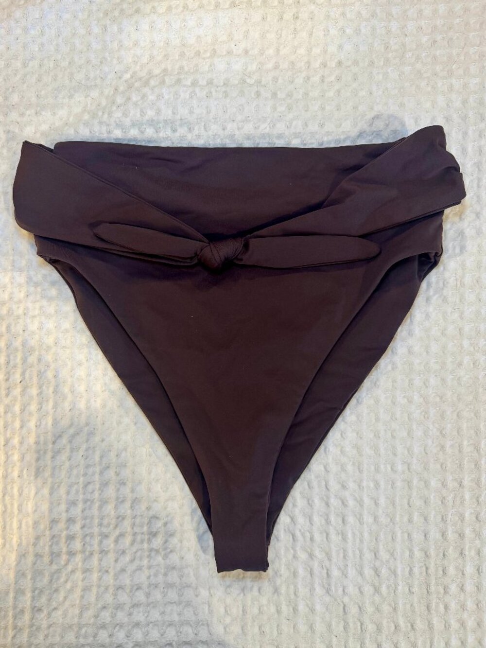 Mara Hoffman Goldie Bikini Bottom in Tobacco Brown Size Small